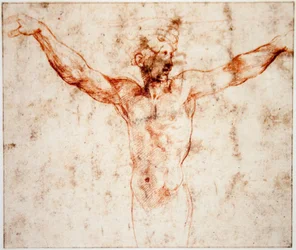 Herm met uitgestrekte armen